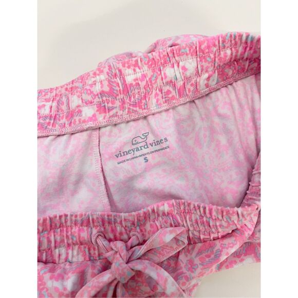 Vineyard Vines Womens Pink Sand Dollar Drawstring Knit Pants Size Small - Picture 3 of 4